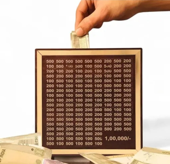 Wooden Money Bank & Box/, Money Bank, 100000 Money Bank, Piggy Bank